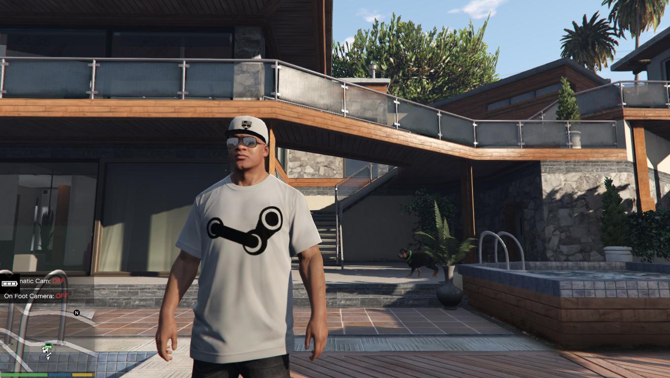 Steam Logo T-Shirt for Franklin [Replaced] - GTA5-Mods.com