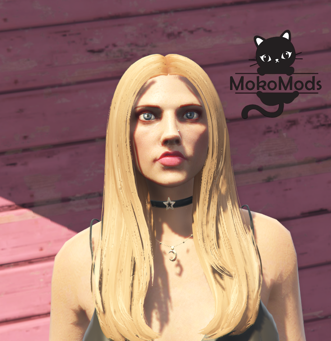 Strap Choker with Star and Necklace for MP Female - GTA5-Mods.com