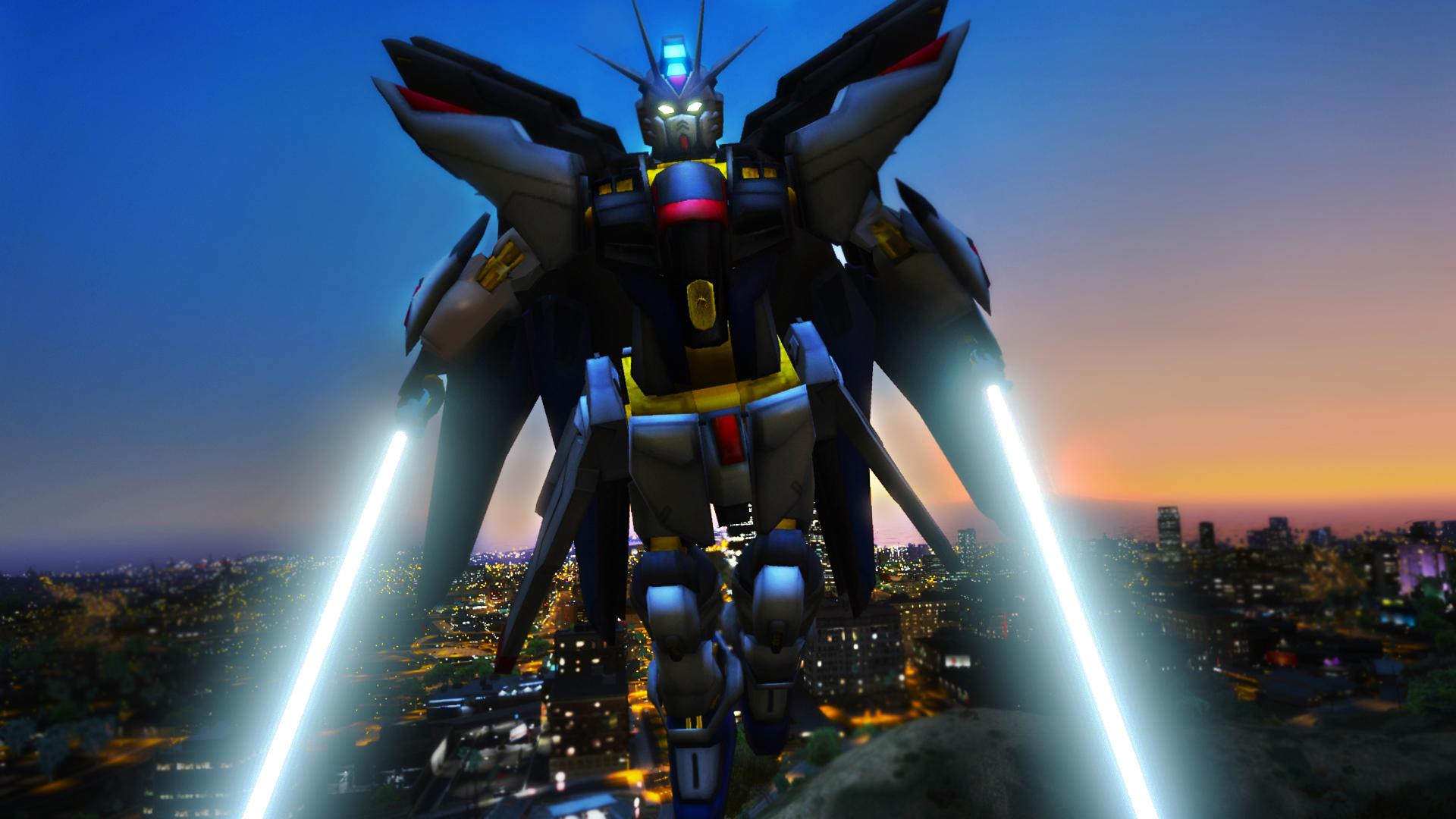 Strike Freedom Gundam [Emissive Big AddOn Ped]  GTA5Mods.com