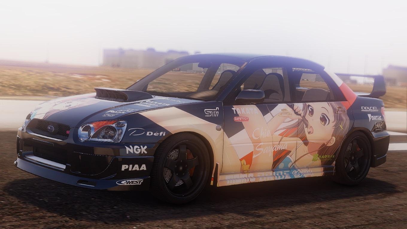 Subaru Impreza WRX STI 2004 - Chie Sayama Livery Itasha - GTA5-Mods.com