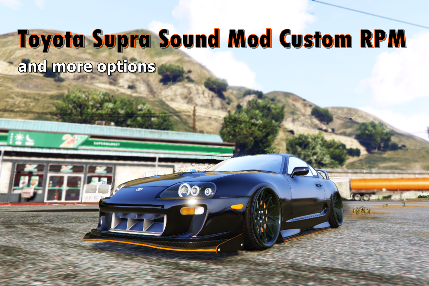  Toyota  Supra  Sound Mod  Custom RPM more options GTA5 