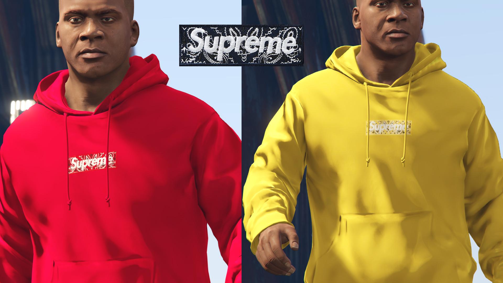 yellow supreme hoodie box logo