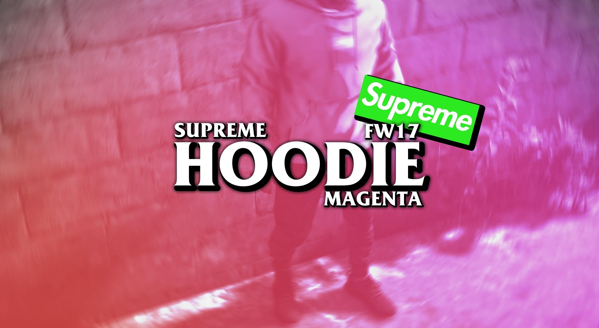 magenta hoodie