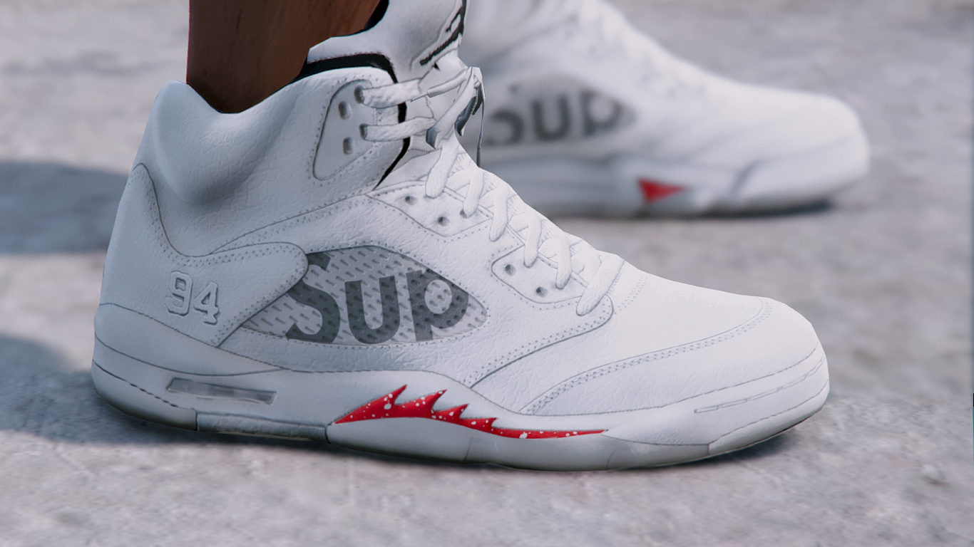 Jordan, Shoes, Jordan 5 Retro Supreme White
