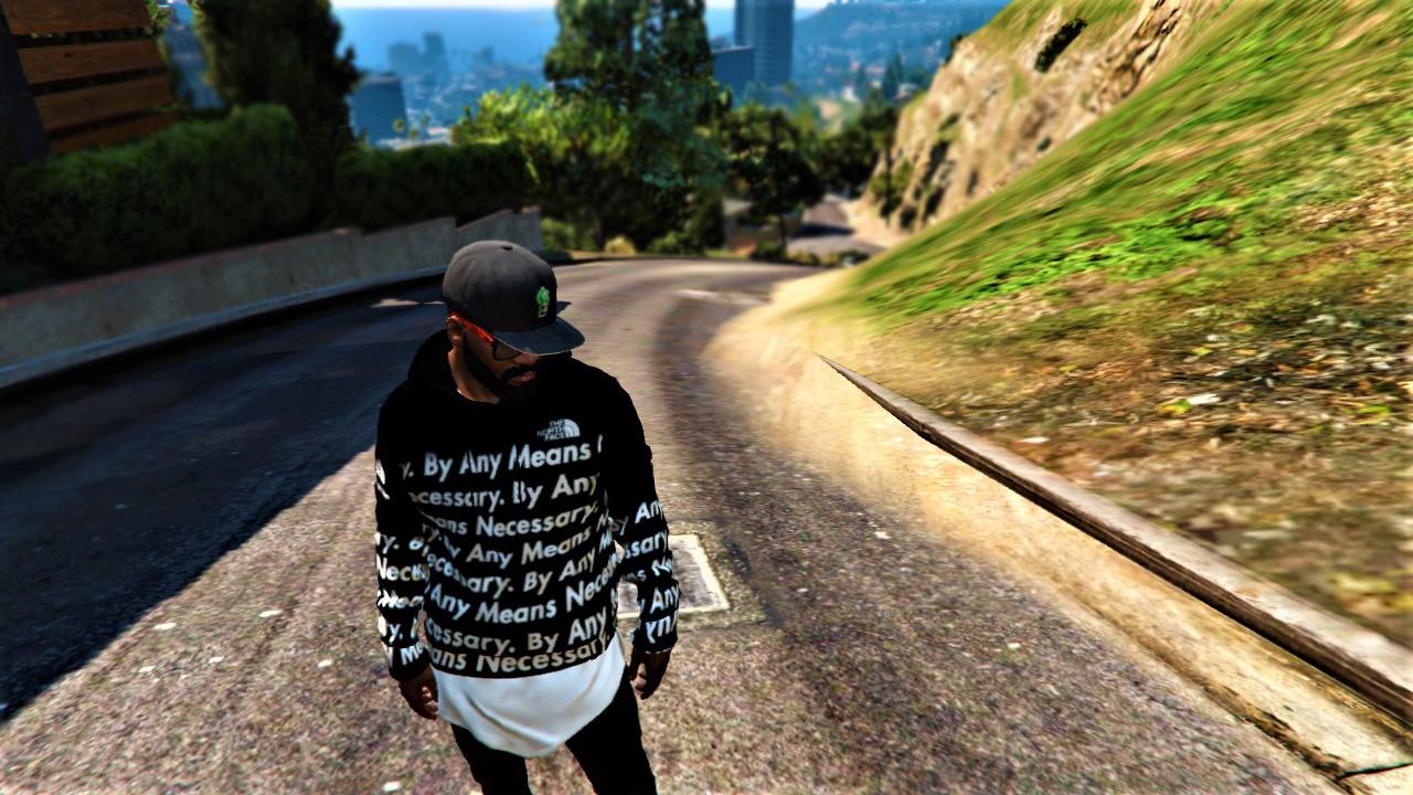 Supreme x TNF by any means necessary Pullover hoodie - GTA5-Mods.com