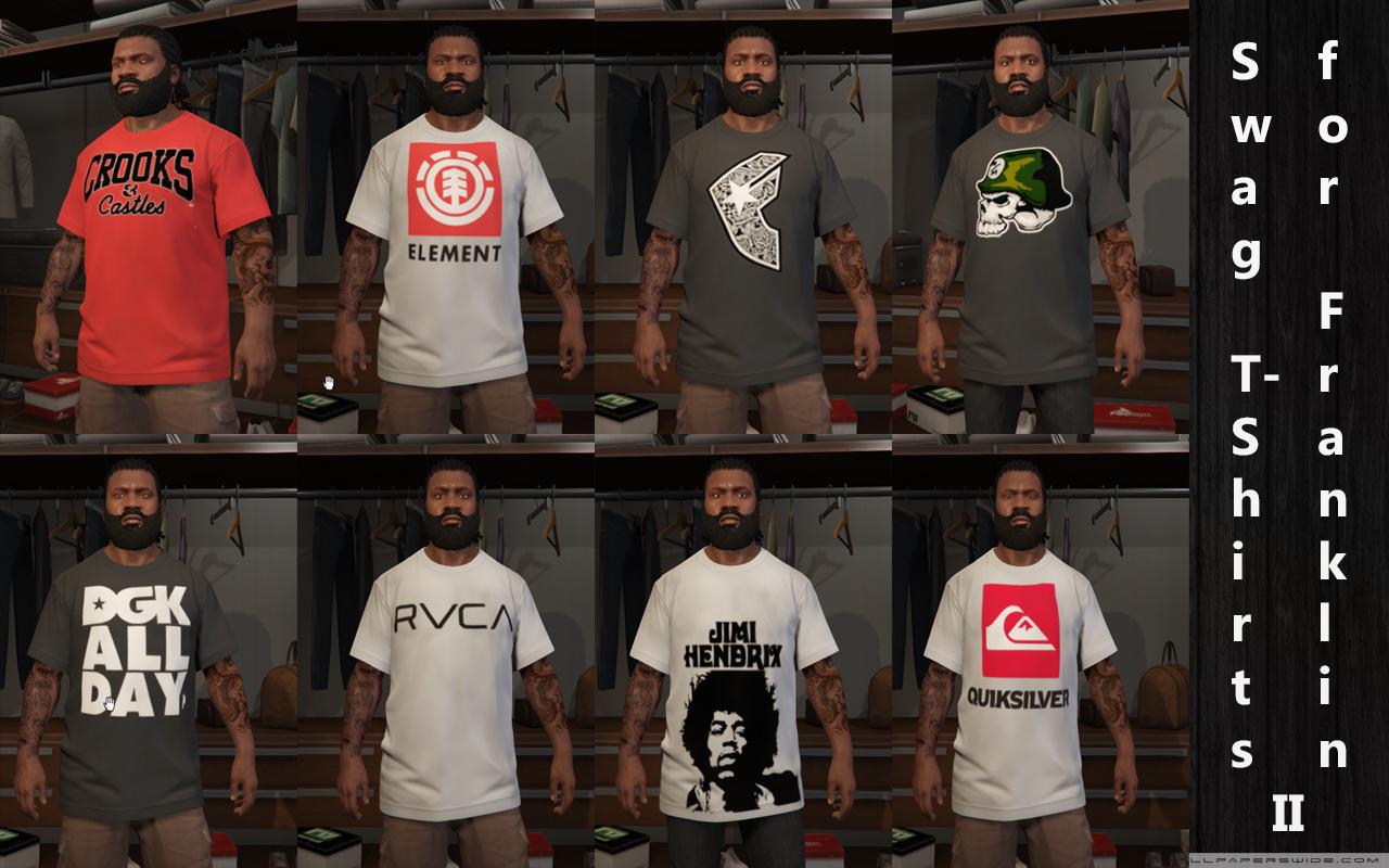Swag T-Shirts Pack 2 for Franklin - GTA5-Mods.com