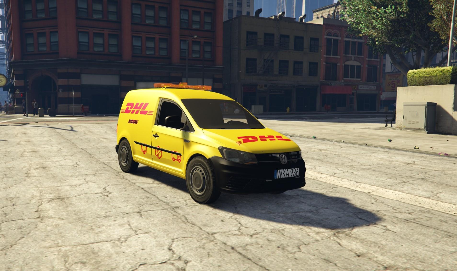 Swedish DHL EXPRESS Volkswagen Caddy 2015 - GTA5-Mods.com