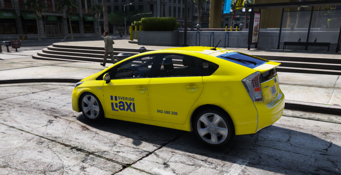 Swedish] Sverige Taxi Toyota prius - GTA5-Mods.com