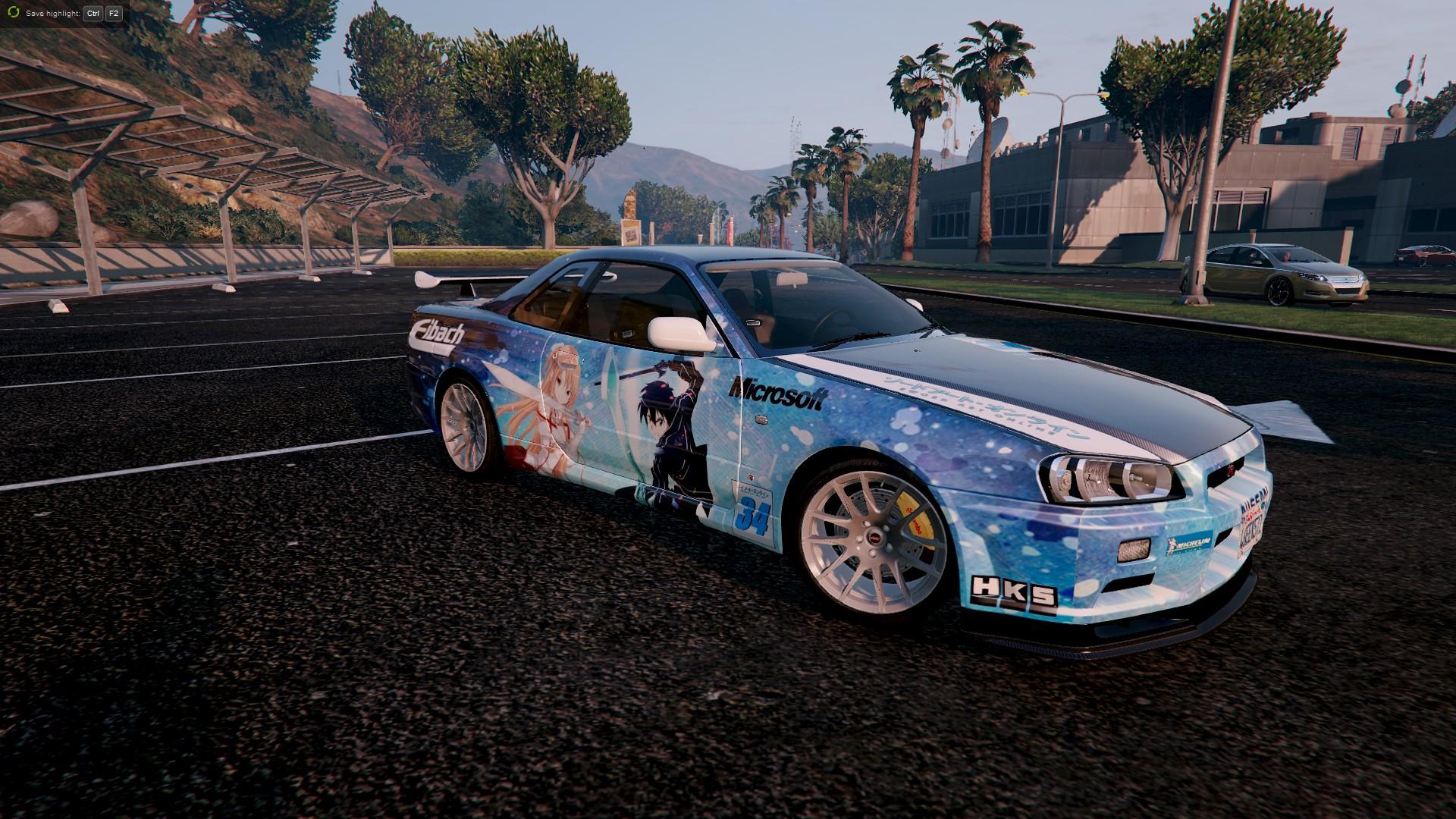 Skyline r34 gta 5 addon фото 84