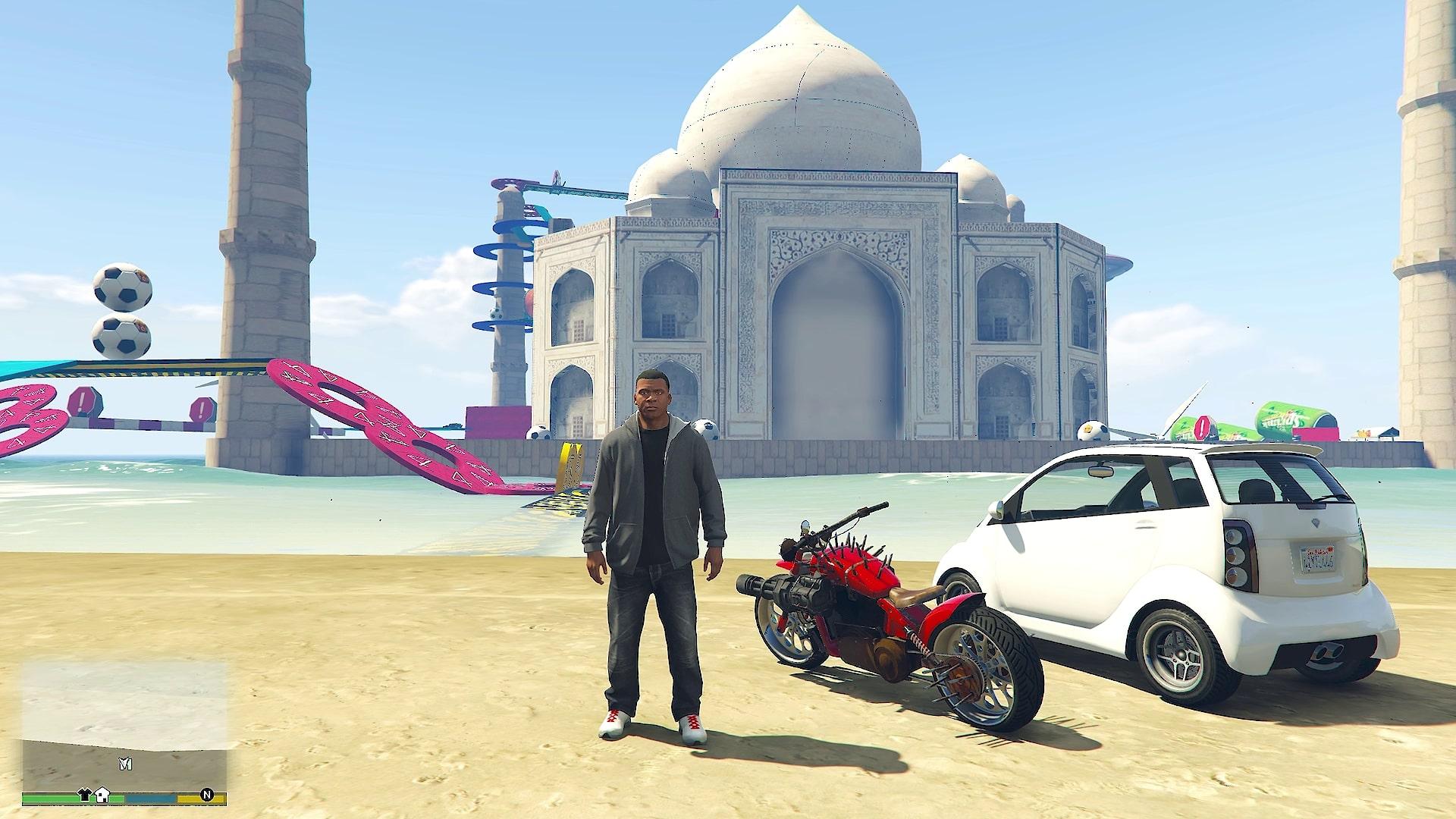 Extreme Bike Parkour Course on TAJ MAHAL | Menyoo PC - GTA5-Mods.com