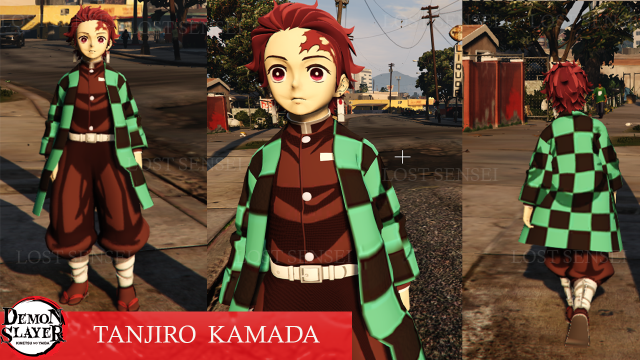 Tanjiro Kamada Demon Slayer [Add-On Ped / FiveM] 