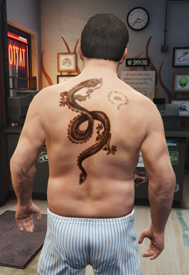 Wei Shen's Tattoo (Sleeping Dogs) .