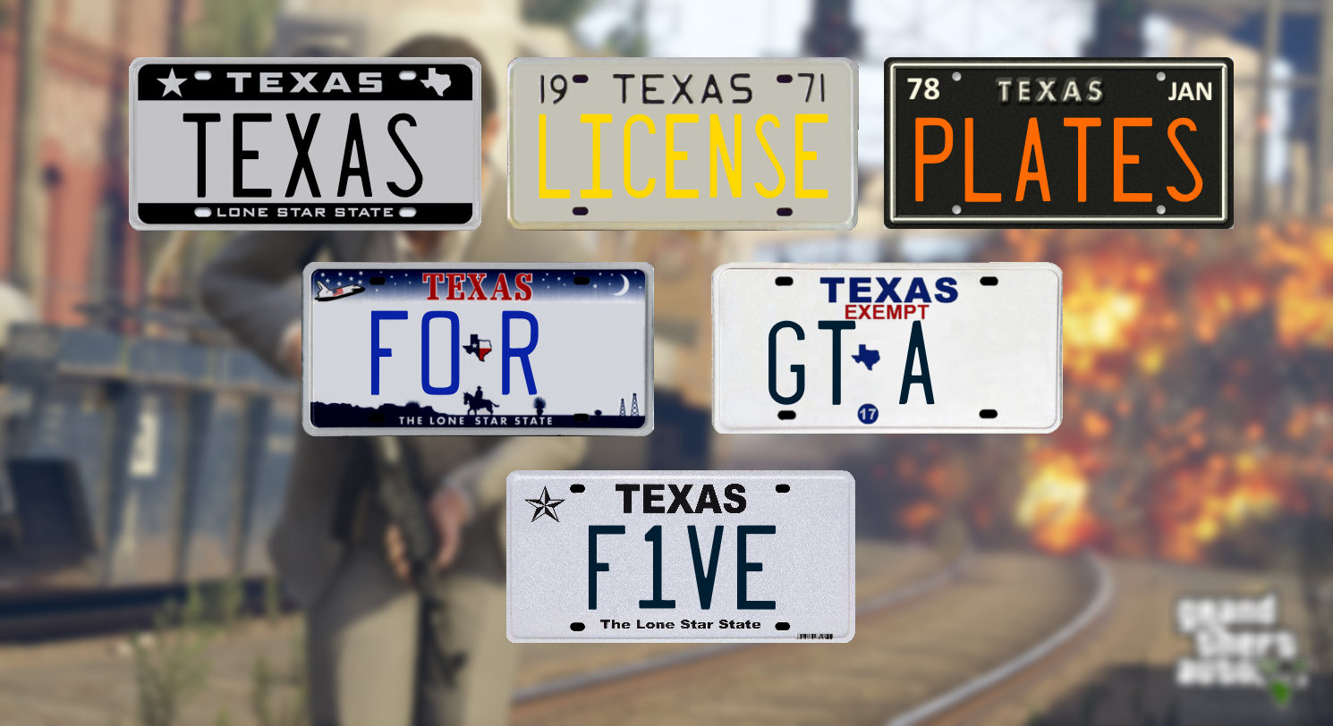 gta 5 number plates