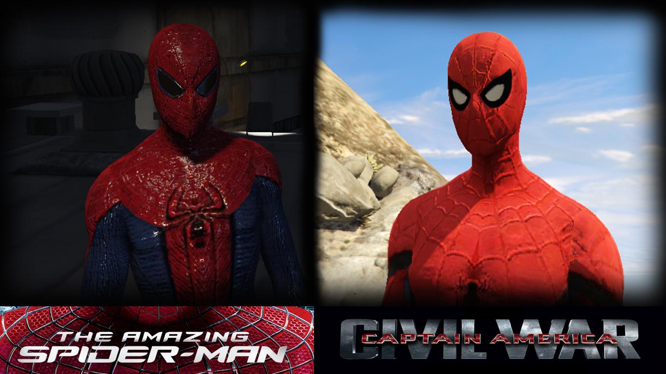 The Amazing Spider-Man and Civil War Spider-Man Texture - GTA5-Mods.com