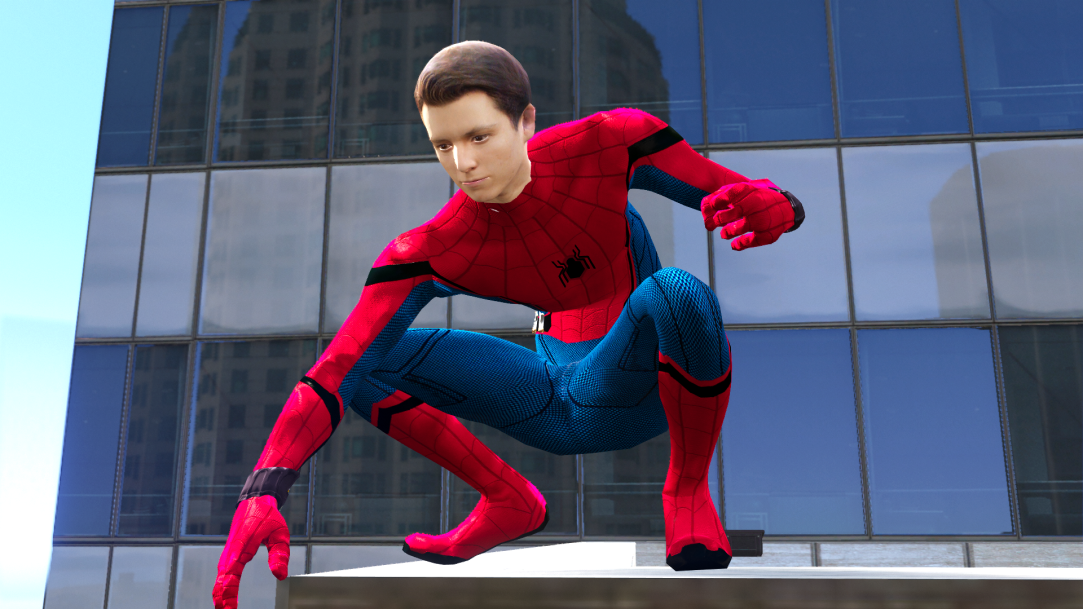 TOM HOLLAND SPIDER-MAN (MCU) UNMASKED 