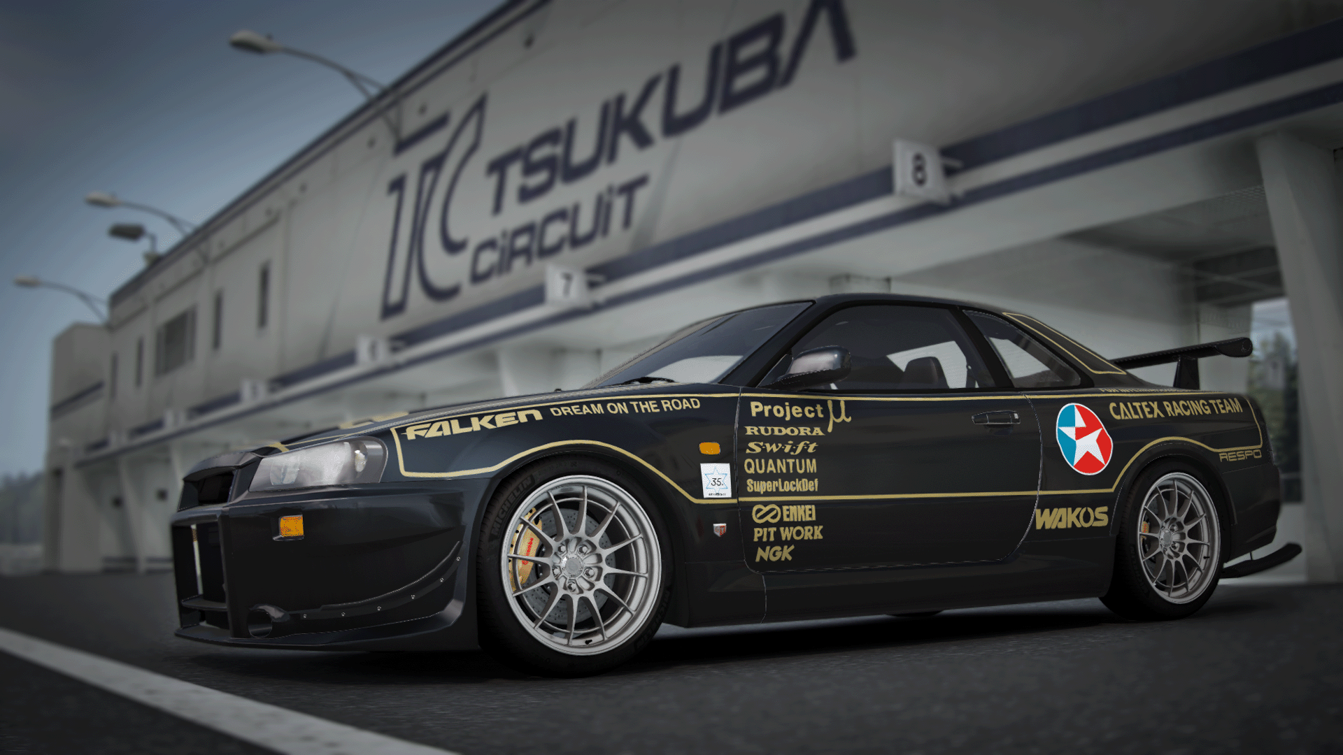 Top Secret x Caltex Super Taikyu BNR34 Livery - GTA5-Mods.com