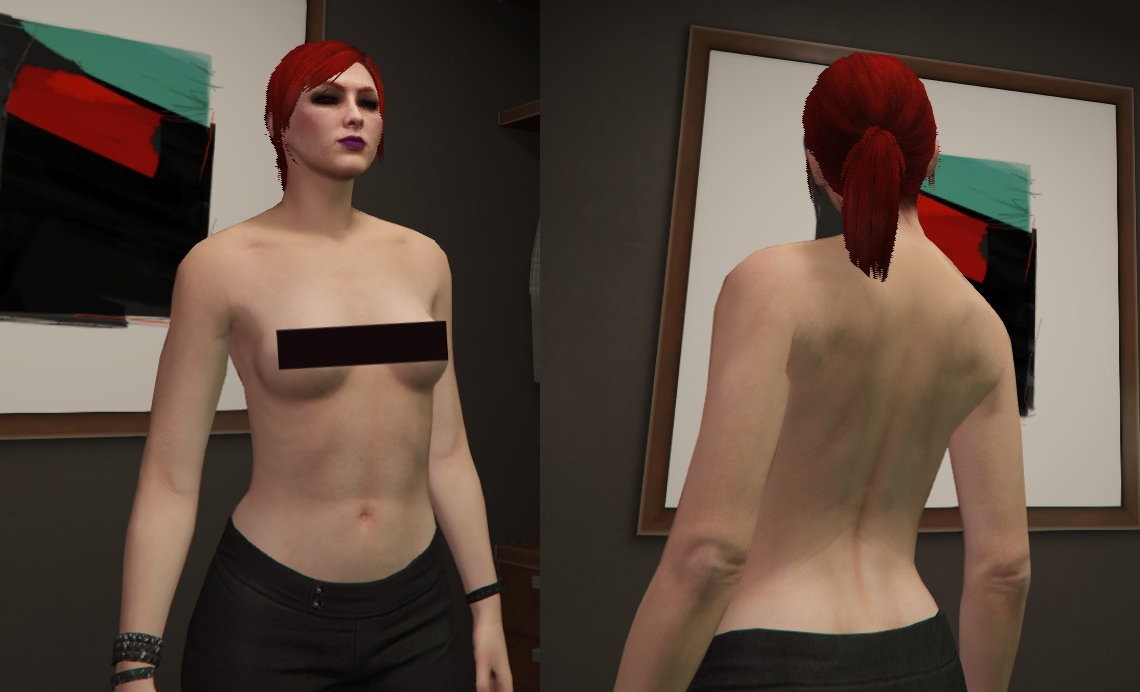 PmHD // Xav on X: GTA 5 Online *NEW* ''NO BRA'' NIPPLE/TOPLESS