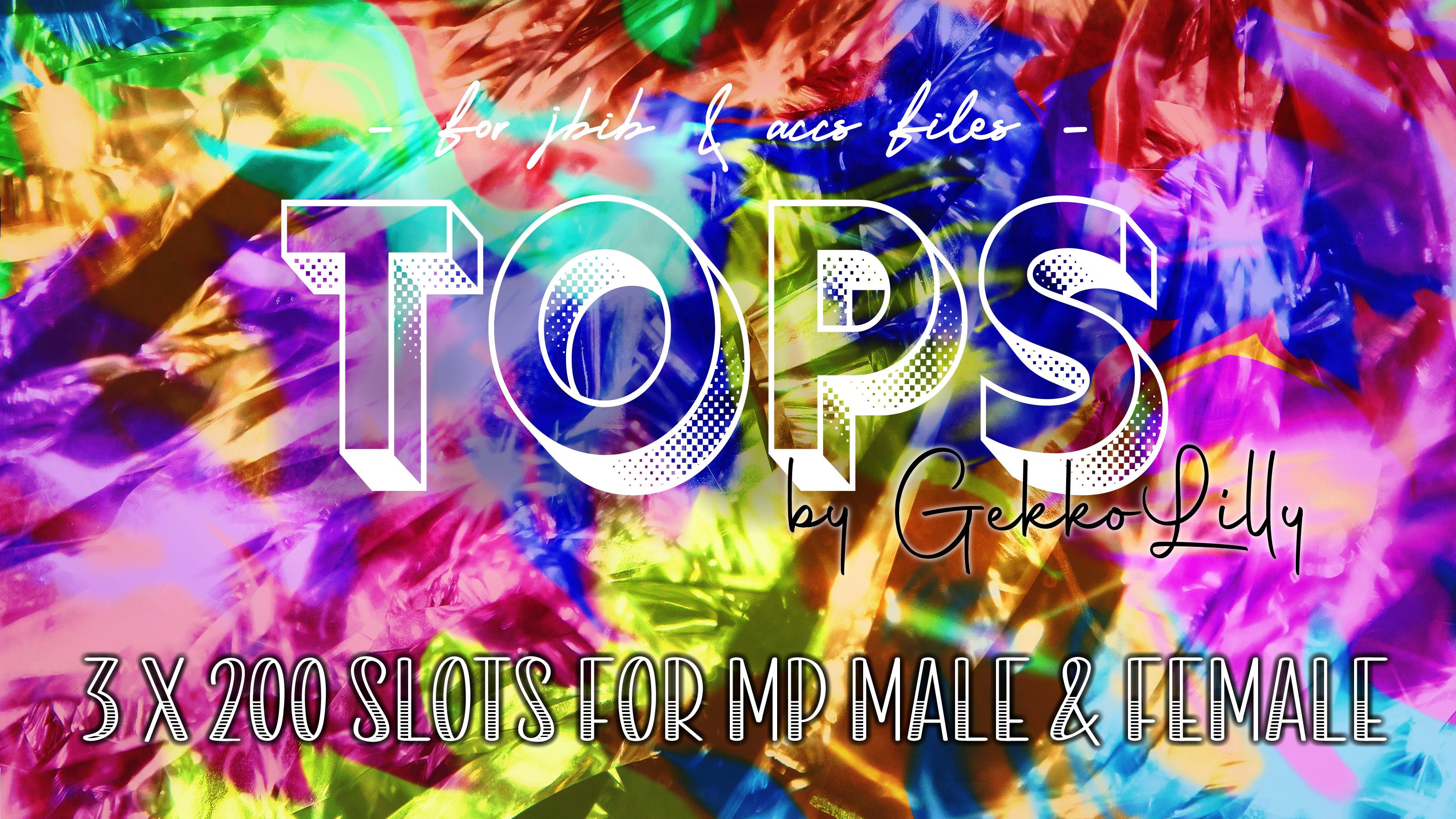 TOPS 3 X 200 Slots For MP Male MP Female Dlc No Replace GTA5 