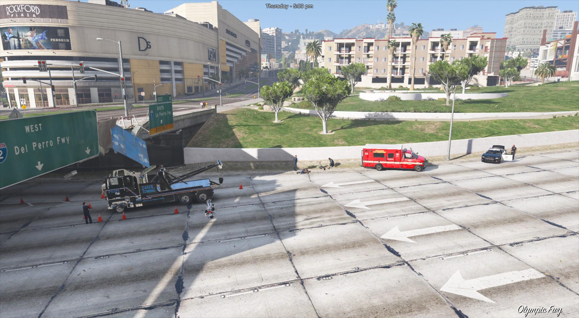 Tow Truck Crash Scene (Menyoo) - GTA5-Mods.com