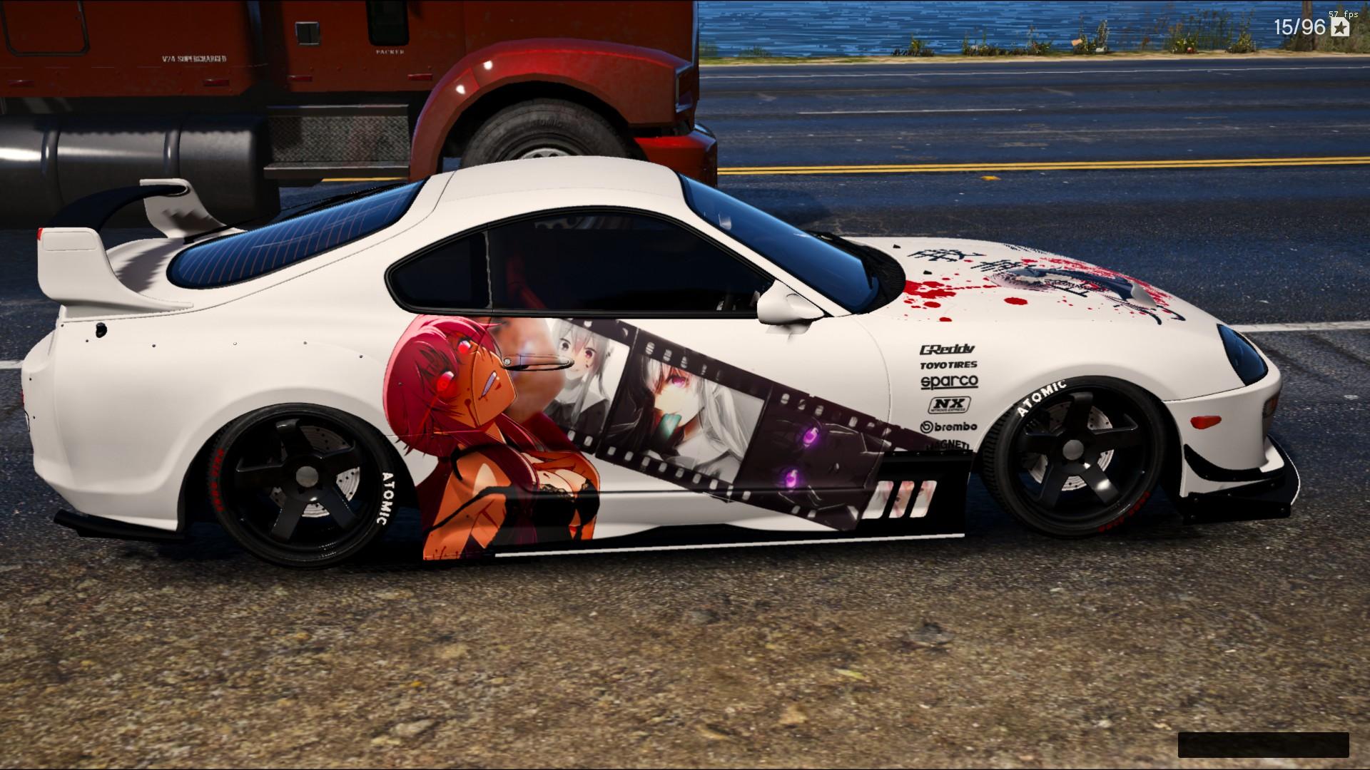 Toyota Supra (JZA80) Yuno Gasai Paintjob - GTA5-Mods.com