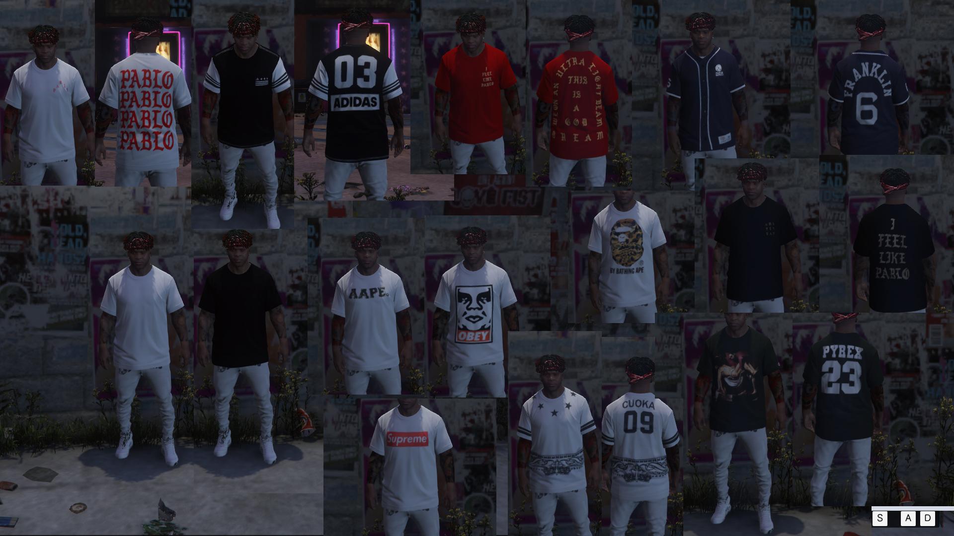 T-Shirts with Irezumi - GTA5-Mods.com