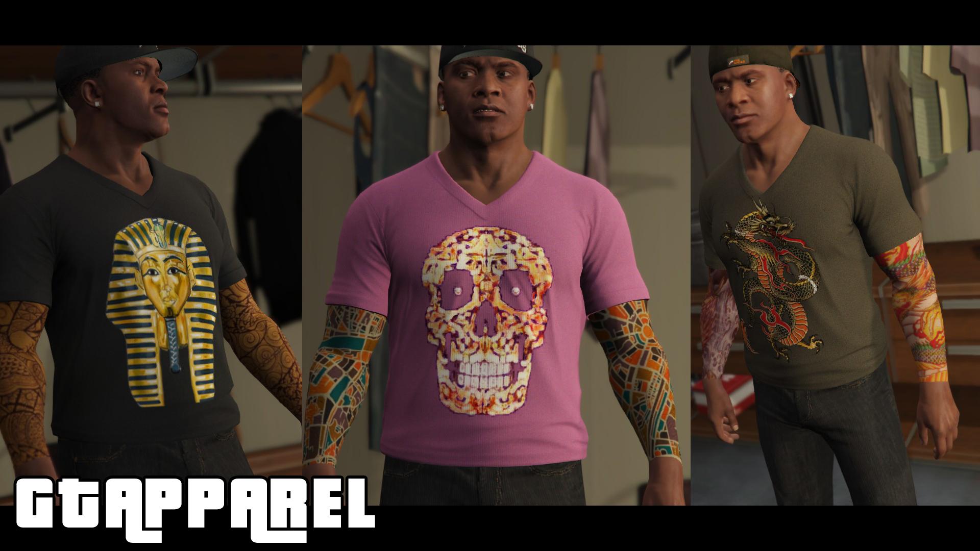 Franklin gta 5 mods tattoo фото 80