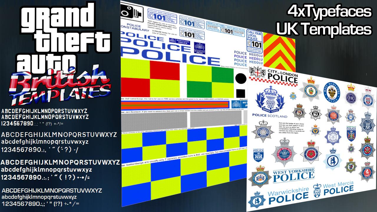 UK Police/Emergency Service Texture Templates - GTA5-Mods.com
