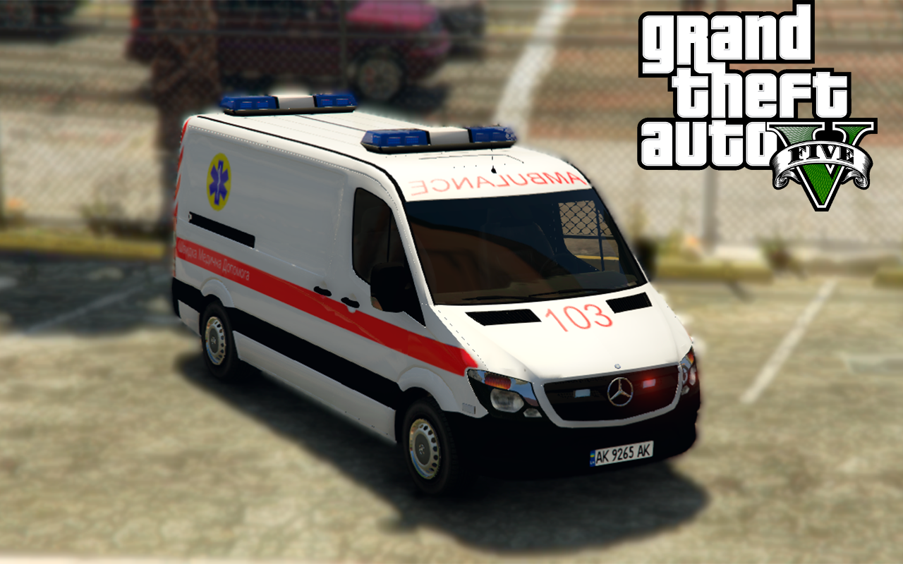 Ukrainian Ambulance Mercedes Sprinter - GTA5-Mods.com