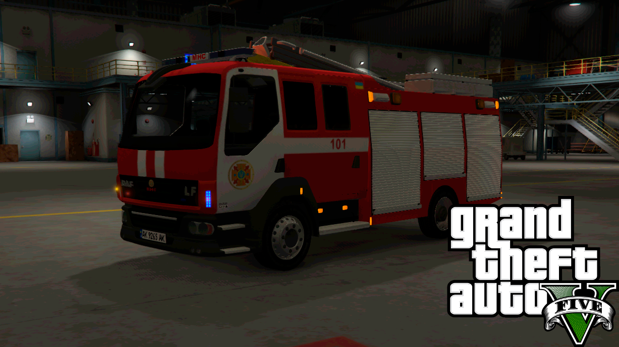 Ukrainian FireTruck DAF LF - GTA5-Mods.com