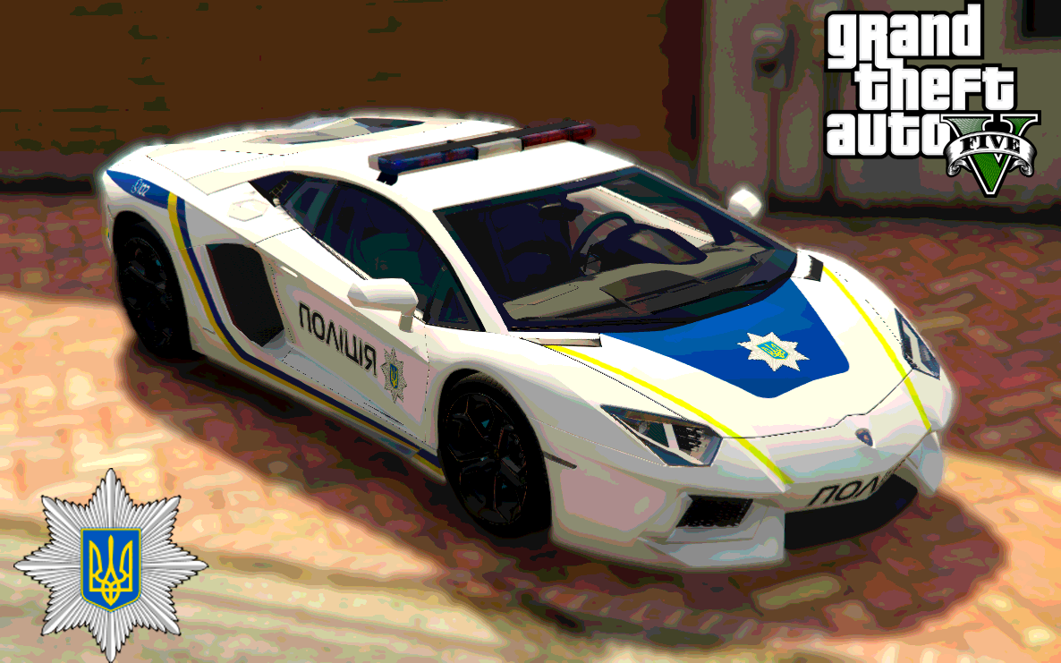 Ukrainian Police Lamborghini Aventador - GTA5-Mods.com