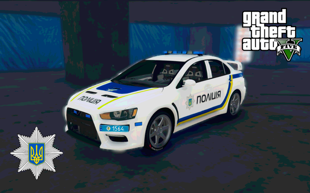 Ukrainian Police Mitsubishi Lancer X - GTA5-Mods.com