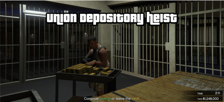 gta 5 union depository heist most money