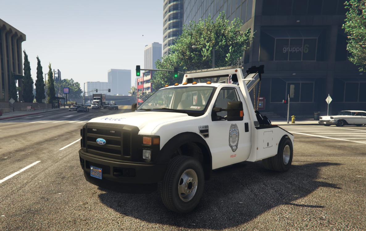Us Navy Security Forces F550 Tow Truck Gta5 0411