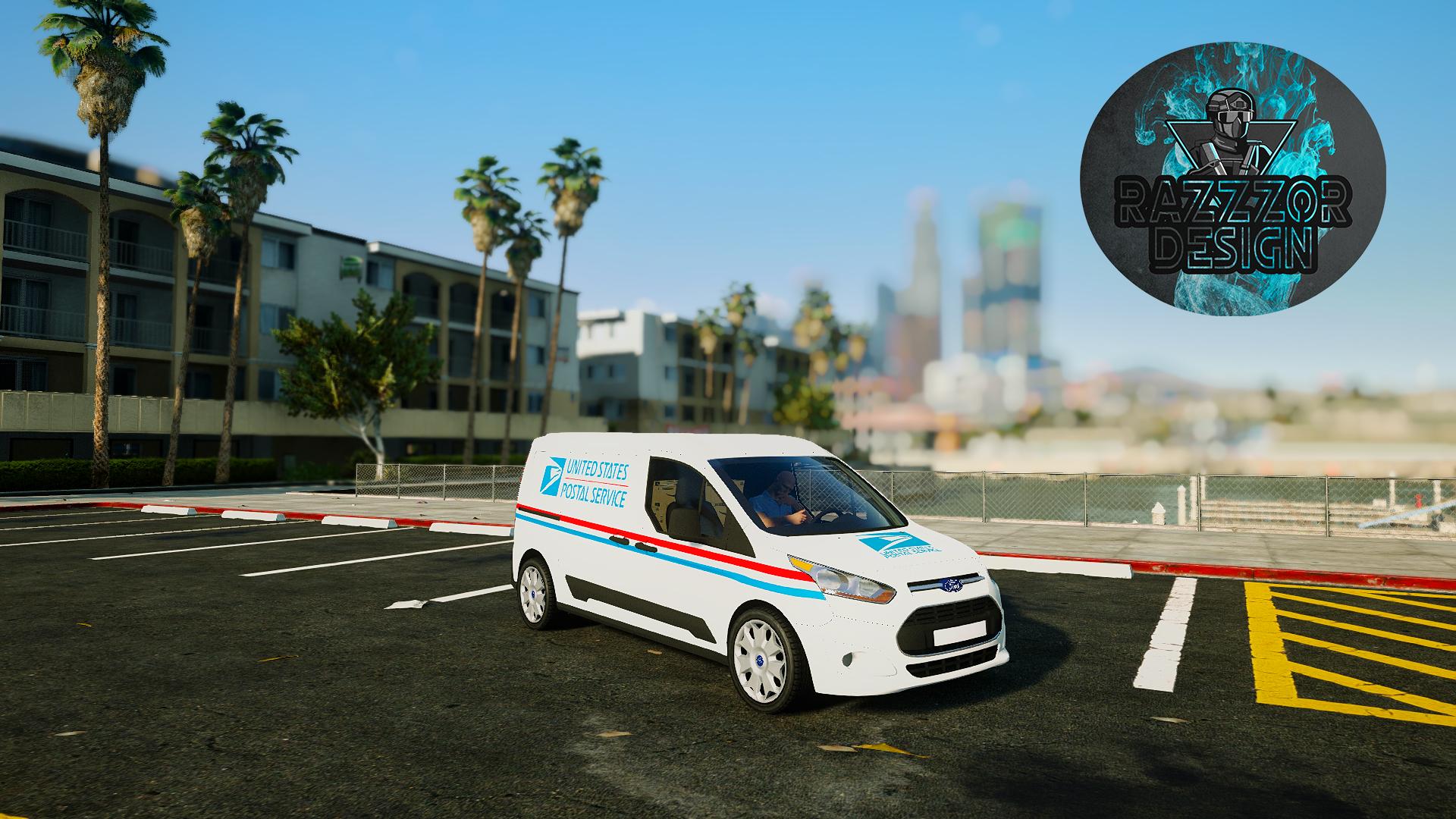 USPS Ford Connect Van - GTA5-Mods.com