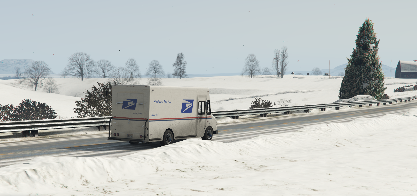 USPS United States Postal Service Truck (Skin) - GTA5-Mods.com