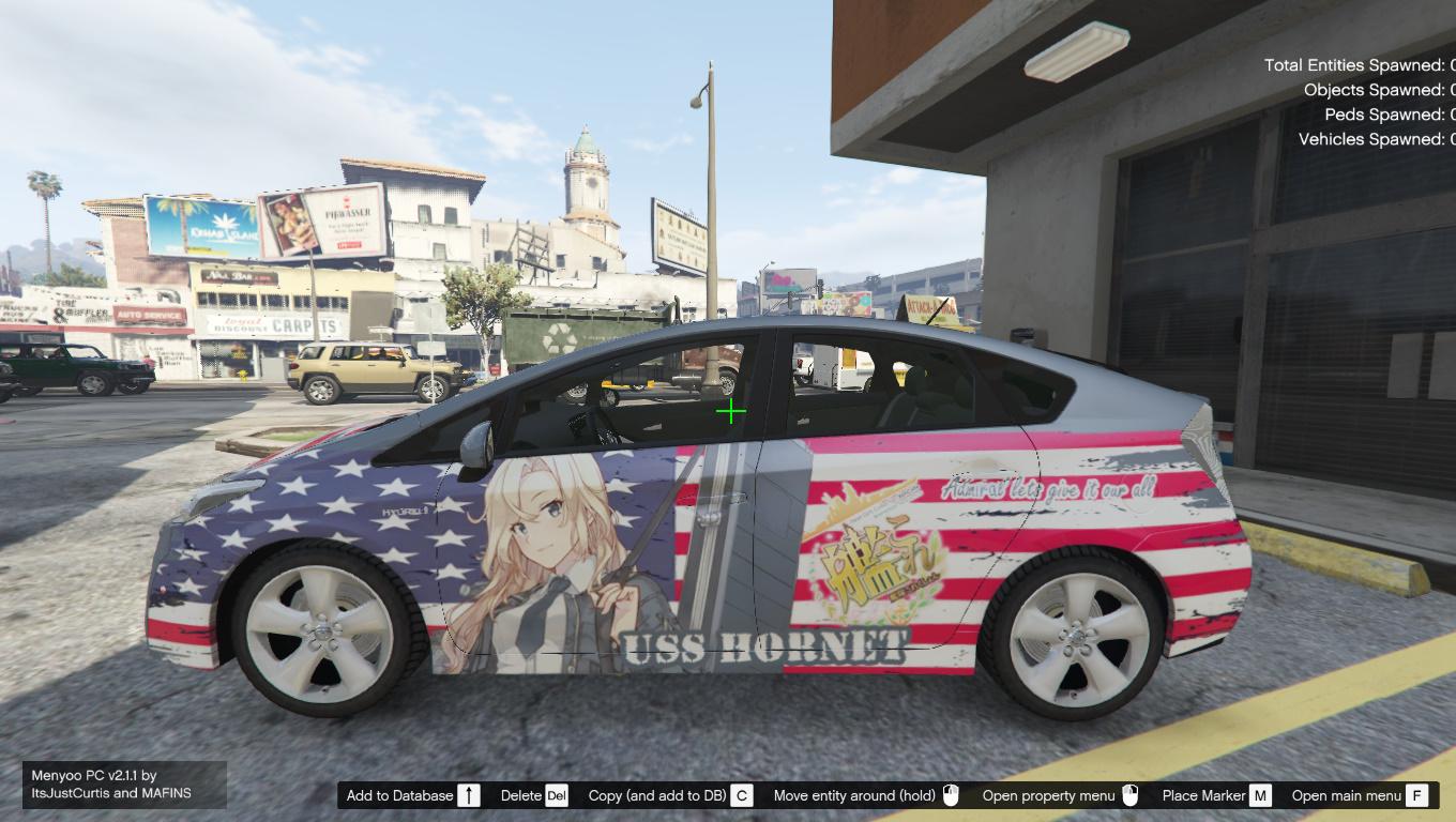 USS Hornet Kancolle Itasha Toyota Prius - GTA5-Mods.com