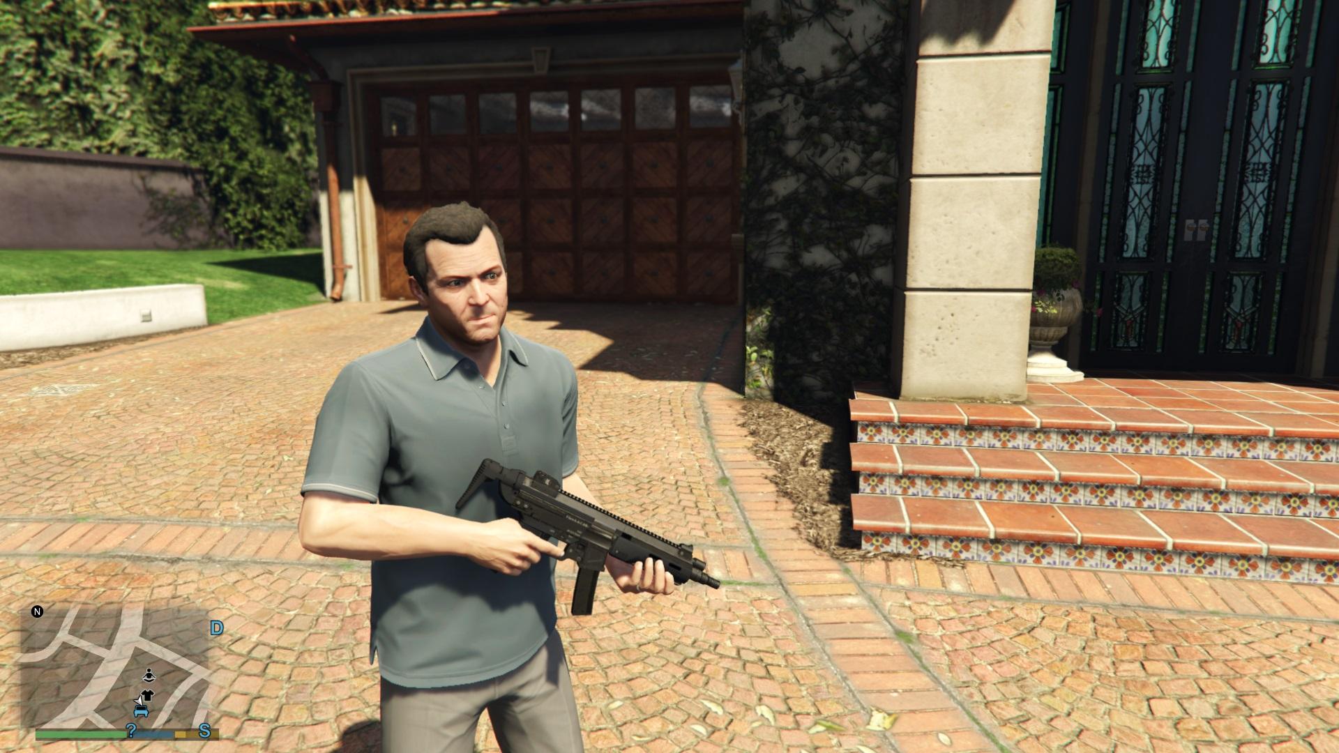 Vanilla Smg With Retracted Stock Replace Gta5