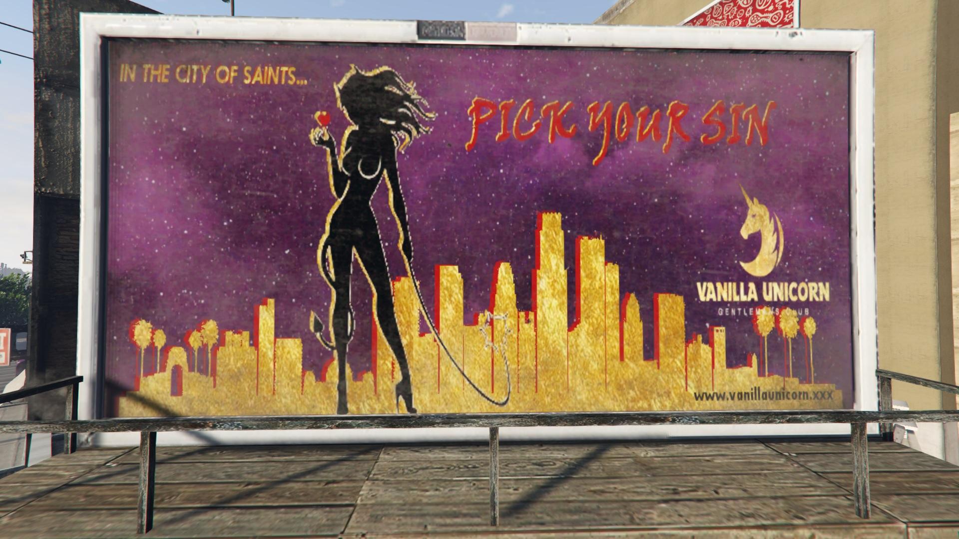 Vanilla Unicorn Billboard Ad - GTA5-Mods.com