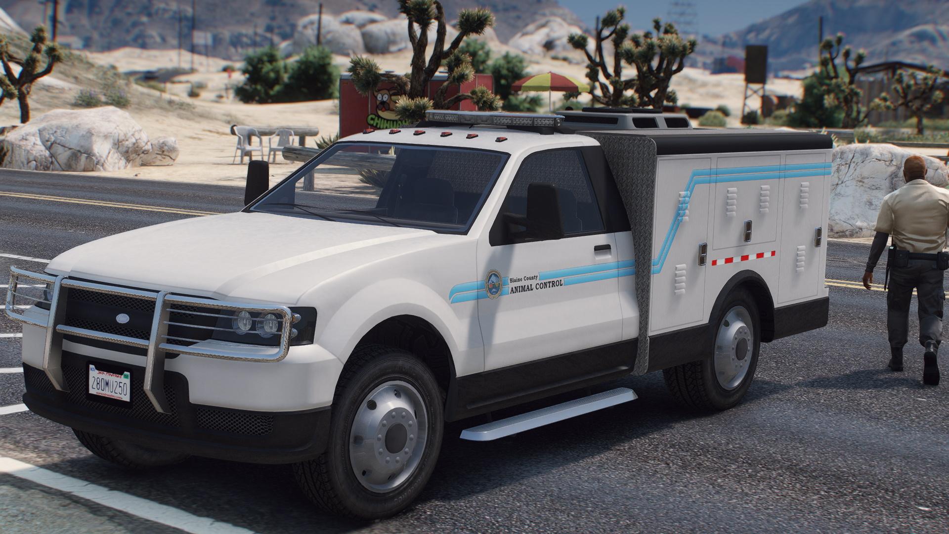 Vapid Kennel Animal Control Truck SP FiveM Add on GTA5 Mods