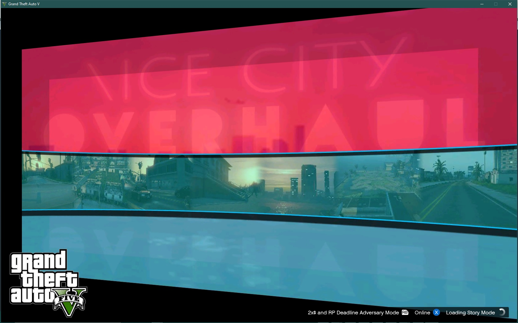 Черный экран гта 5 рп при запуске. Vice City overhaul. Загрузка ГТА 5.