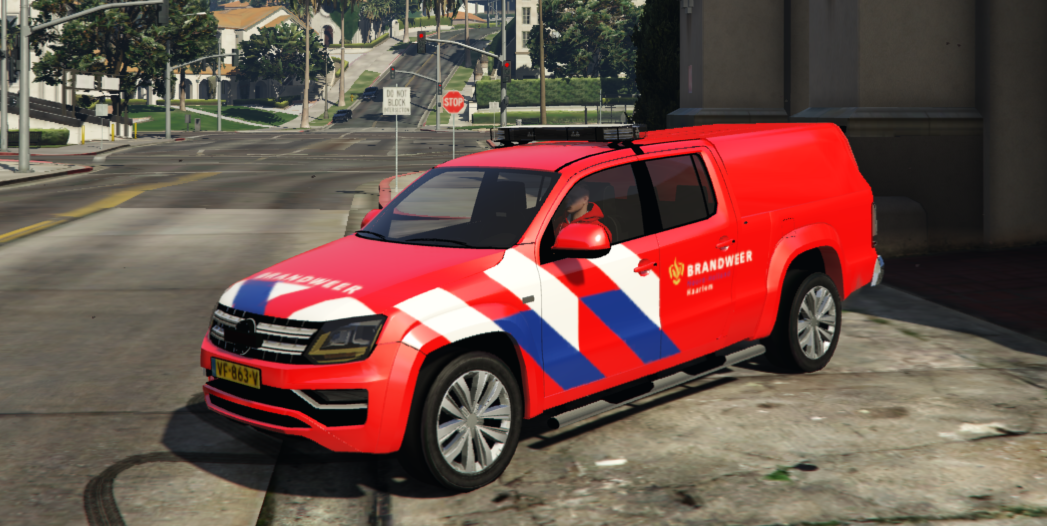 Volkswagen Amarok Brandweer Fire Fighter Oov Striping Dutch Gta Mods Com