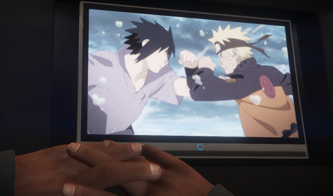 Watch Naruto VS Sasuke Video on TV 