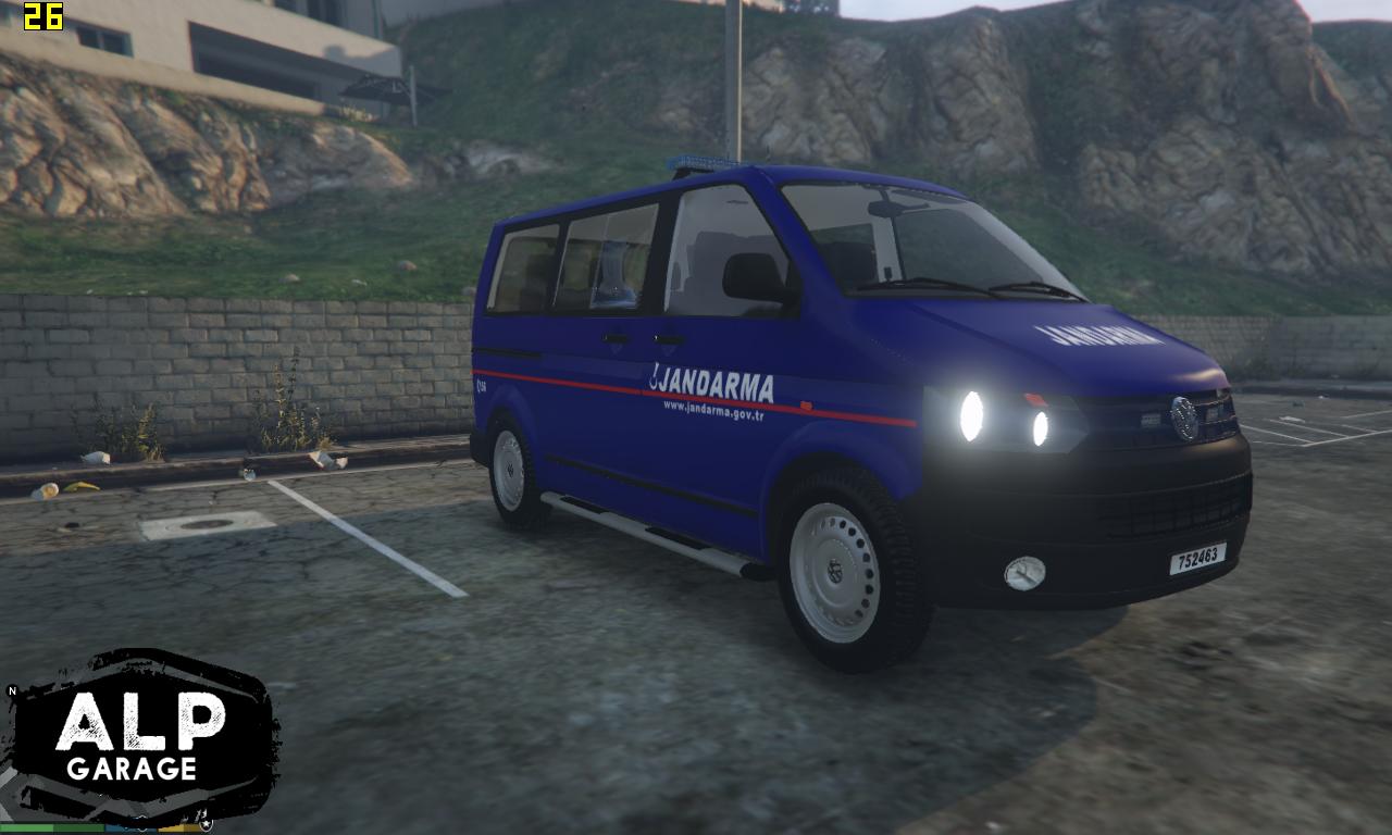 Volkswagen Transporter T5 Jandarma Minibüs - GTA5-Mods.com