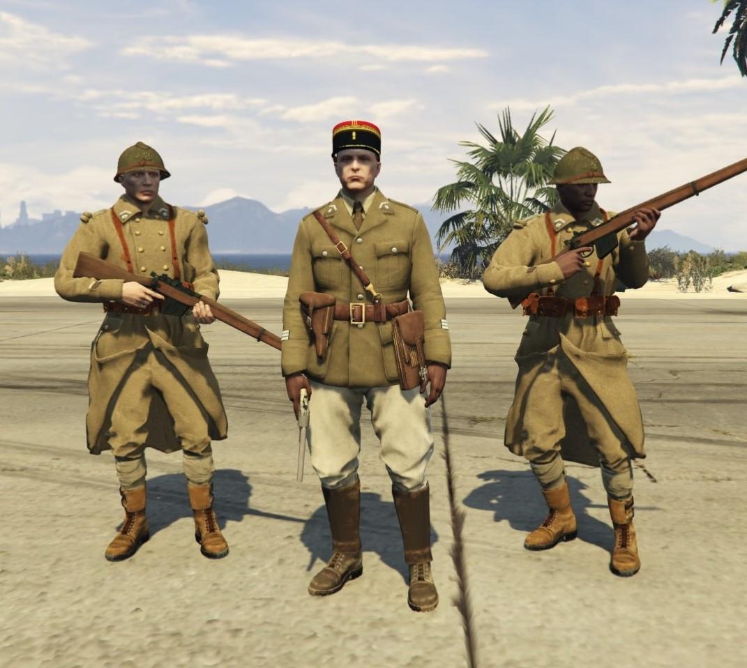 WW2 French Uniforms For MP Male GTA5 Mods