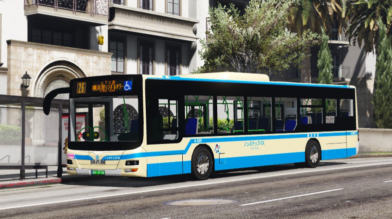 Yokohama City Bus skin for MAN Lions City A37 Bus - GTA5-Mods.com