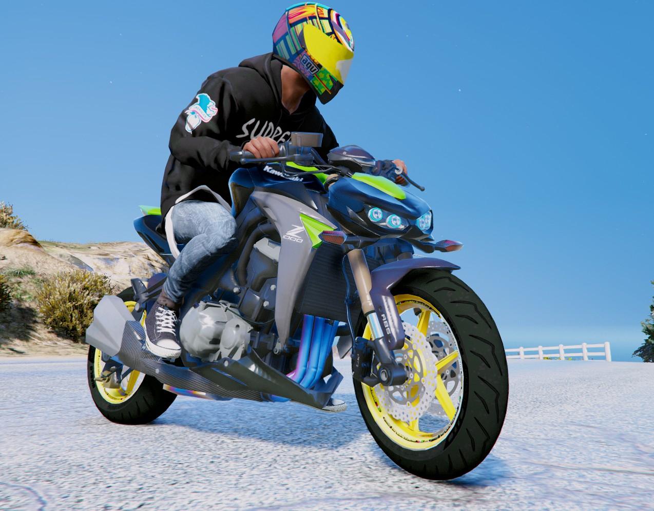 Z1000 Paint Jobs Exhaust Original Titanium And Carbon - GTA5-Mods.com