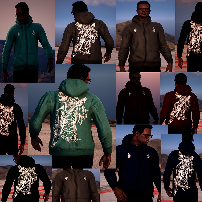 Zip Up Hoodie - [Only textures] - GTA5-Mods.com