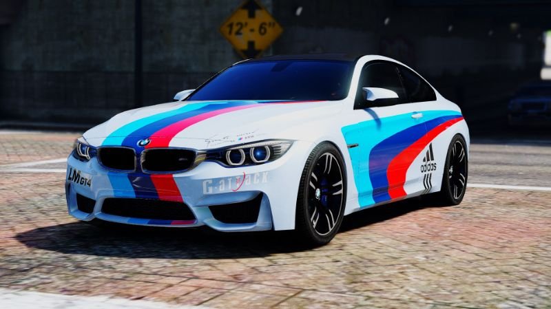 Adidas and Stripes Paintjob for BMW M4 - GTA5-Mods.com