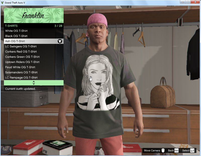 Another Aesthetic Girl Drawing TEXTURED-TSHIRT - GTA5-Mods.com