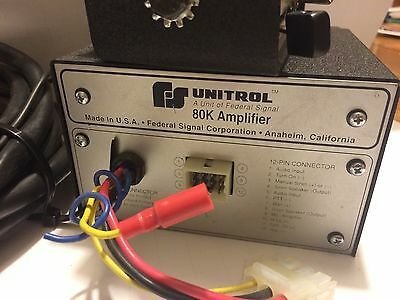Cfdf67 federal signal 80k unitrol amplifier cable and 183k  1